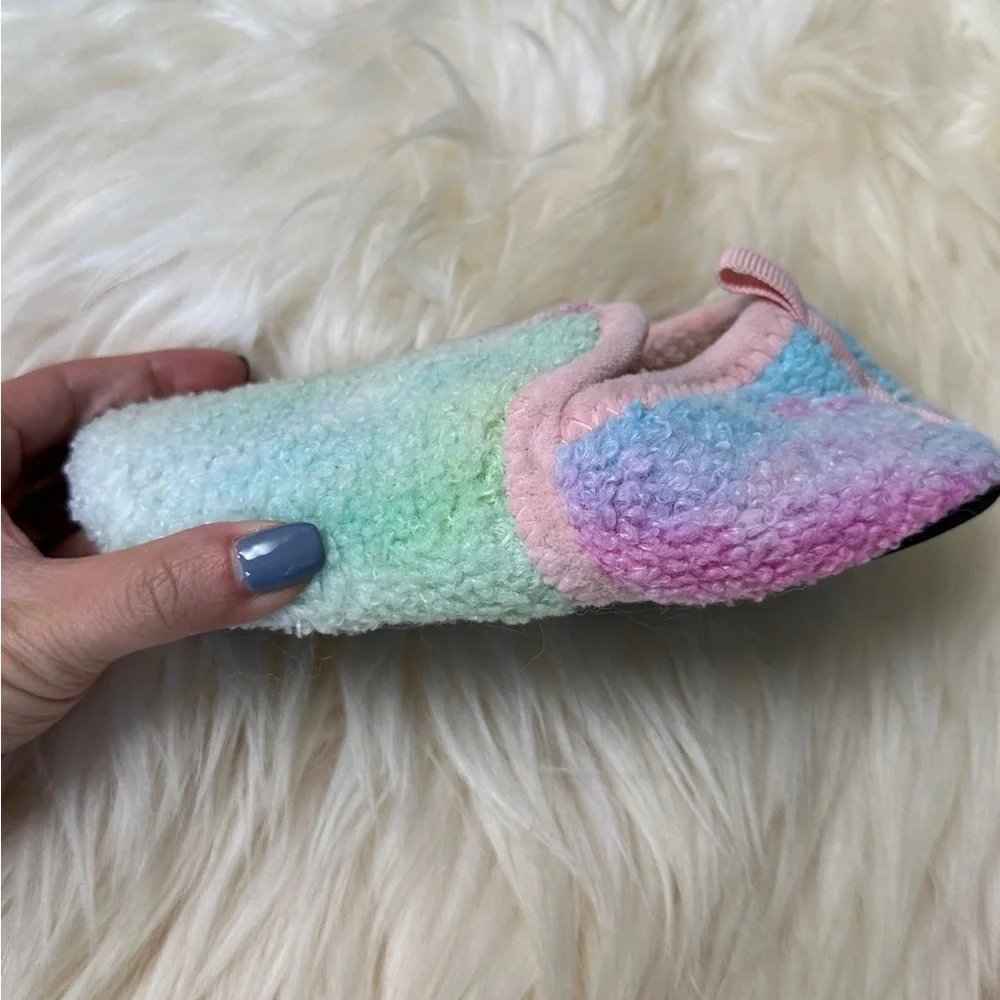 Rainbow Boys Girls House Slippers Home Shoes Winter Indoor shoes 30-31
